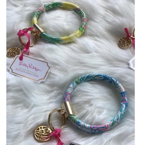 Lilly Pulitzer Accessories - Lilly Pulitzer Round Key Ring Chain (Lion Around)